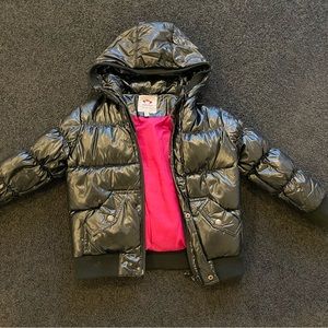 Appaman Black and Pink Kids Puffer Jacket